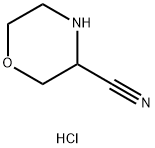 3-Morpholinecarbonitrile, hydrochloride 化学構造式