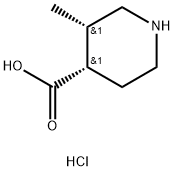 4-Piperidinecarboxylic acid, 3-methyl-, hydrochloride (1:1), (3R,4R)-rel-|1207267-92-2