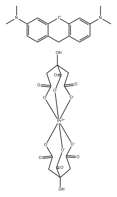 3,6-di(dimethylamino)dibenzopyriodonium praseodymium dicitrate complex,120752-09-2,结构式