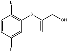 (7-bromo-4-fluorobenzo[b]thiophen-2-yl)methanol 结构式