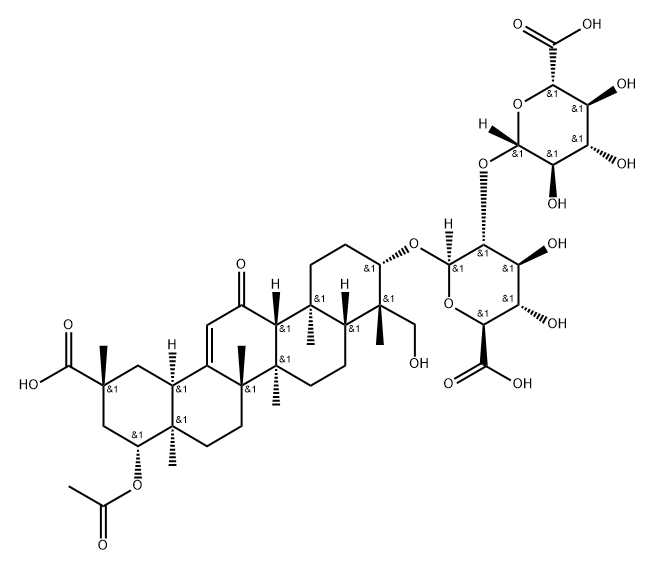 22β-acetoxyl licorice saponin G2 Structure