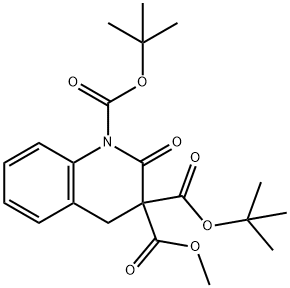 1,3-Bis(1,1-dimethylethyl) 3-methyl 2-oxo-1,3,3(2H,4H)-quinolinetricarboxylate Structure