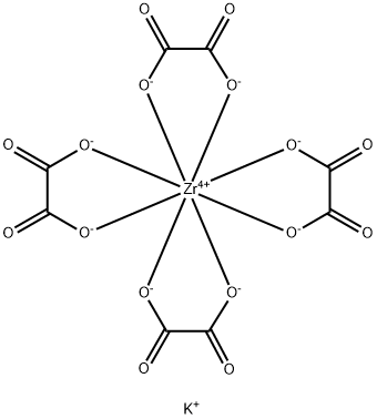 四草酸酸根锆酸钾, 12083-35-1, 结构式