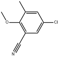 5-Chloro-2-methoxy-3-methylbenzonitrile Struktur
