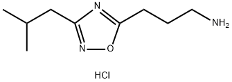 3-[3-(2-methylpropyl)-1,2,4-oxadiazol-5-yl]propan-1-amine hydrochloride Structure