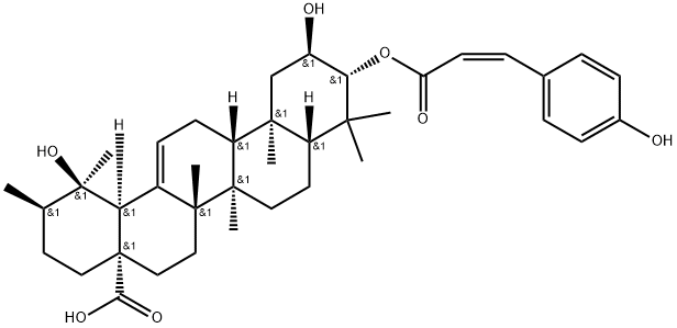 3-O-cis-p-Coumaroyltormentic acid Structure