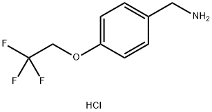 [4-(2,2,2-Trifluoroethoxy)phenyl]methanamine Hydrochloride Struktur