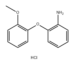 Benzenamine, 2-(2-methoxyphenoxy)-, hydrochloride (1:1) Struktur