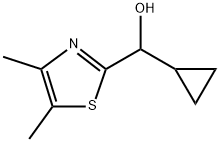 2-Thiazolemethanol, α-cyclopropyl-4,5-dimethyl- 化学構造式