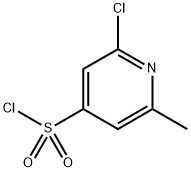 2-氯-6-甲基-4-吡啶磺酰氯, 1211527-22-8, 结构式