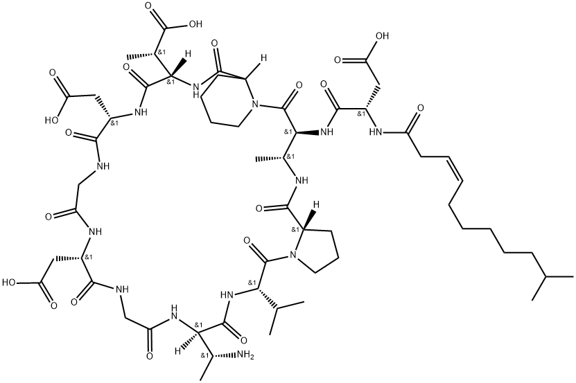 Aspartocin D Structure