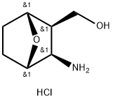 diexo-3-Amino-7-oxa-bicyclo[2.2.1]heptyl-2-methanol hydrochloride Struktur