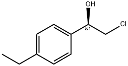 Benzenemethanol, α-(chloromethyl)-4-ethyl-, (αR)-,1212265-91-2,结构式