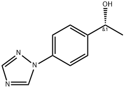 Benzenemethanol, α-methyl-4-(1H-1,2,4-triazol-1-yl)-, (αR)- 化学構造式