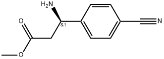 Benzenepropanoic acid, β-amino-4-cyano-, methyl ester, (βR)- 化学構造式