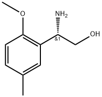(S)-2-氨基-2-(2-甲氧基-5-甲基苯基)乙醇 结构式