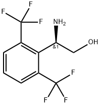 (2R)-2-amino-2-[2,6-bis(trifluoromethyl)phenyl]ethanol Structure