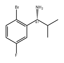 (1R)-1-(2-BROMO-5-FLUOROPHENYL)-2-METHYLPROPYLAMINE Structure