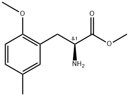 methyl (2S)-2-amino-3-(2-methoxy-5-methylphenyl)propanoate Struktur