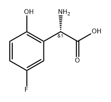 (S)-2-Amino-2-(5-fluoro-2-hydroxyphenyl)aceticacid Struktur