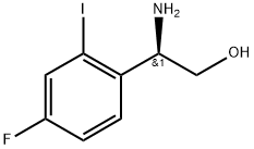 (2R)-2-amino-2-(4-fluoro-2-iodophenyl)ethanol 结构式