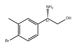 (S)-2-氨基-2-(4-溴-3-甲基苯基)乙醇,1213003-29-2,结构式