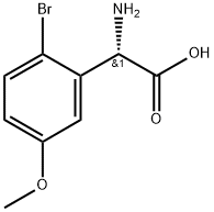 (2S)-2-amino-2-(2-bromo-5-methoxyphenyl)acetic acid Struktur