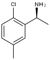 (1S)-1-(2-chloro-5-methylphenyl)ethan-1-amine 化学構造式