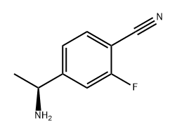 (S)-4-(1-氨乙基)-2-氟苯腈, 1213024-36-2, 结构式