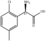 (2R)-2-amino-2-(2-chloro-5-methylphenyl)acetic acid,1213029-11-8,结构式