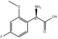 (2R)-2-amino-2-(4-fluoro-2-methoxyphenyl)acetic acid,1213055-36-7,结构式