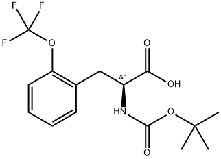 N-Boc-L-Phe(2-OCF3)-OH 结构式