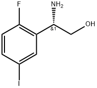 (2S)-2-amino-2-(2-fluoro-5-iodophenyl)ethanol 结构式