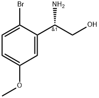 (S)-2-氨基-2-(2-溴-5-甲氧基苯基)乙烷-1-醇, 1213097-83-6, 结构式