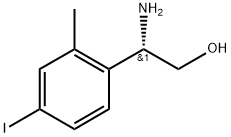 (2S)-2-amino-2-(4-iodo-2-methylphenyl)ethanol 结构式