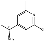 4-Pyridinemethanamine, 2-chloro-α,6-dimethyl-, (αR)- Structure