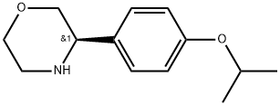 (R)-3-(4-isopropoxyphenyl)morpholine 化学構造式