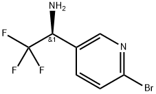 (1S)-1-(6-BROMO(3-PYRIDYL))-2,2,2-TRIFLUOROETHYLAMINE Struktur