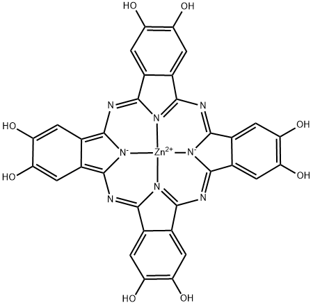 2,3,9,10,16,17,23,24-Octahydroxy-
phthalocyaninato zinc(II) Structure