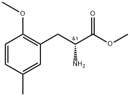 methyl (2R)-2-amino-3-(2-methoxy-5-methylphenyl)propanoate 结构式