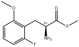 methyl (2S)-2-amino-3-(2-fluoro-6-methoxyphenyl)propanoate Struktur