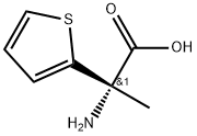 2-Thiopheneacetic acid, α-amino-α-methyl-, (αS)- 化学構造式