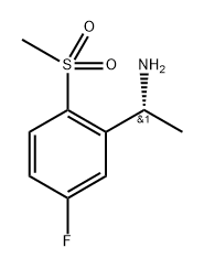 2-((1R)-1-Aminoethyl)-4-fluoro-1-(methylsulfonyl)benzene,1213416-36-4,结构式