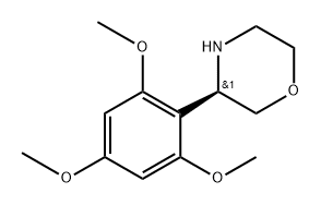 (R)-3-(2,4,6-trimethoxyphenyl)morpholine,1213419-97-6,结构式