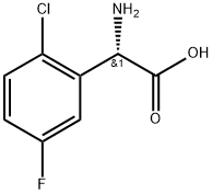 (S)-2-AMINO-2-(2-CHLORO-5-FLUOROPHENYL)ACETIC ACID HCL 结构式