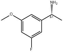 Benzenemethanamine, 3-fluoro-5-methoxy-α-methyl-, (αR)-,1213489-31-6,结构式