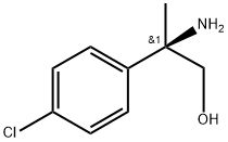 (2R)-2-amino-2-(4-chlorophenyl)propan-1-ol 结构式