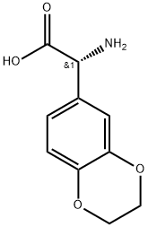 (R)-2-amino-2-(2,3-dihydrobenzo[b][1,4]dioxin-6-yl)aceticacid 结构式