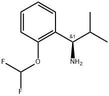 (R)-1-(2-(difluoromethoxy)phenyl)-2-methylpropan-1-amine hydrochloride,1213498-04-4,结构式