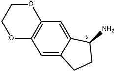 (S)-2,3,7,8-tetrahydro-6H-indeno[5,6-b][1,4]dioxin-6-amine 结构式